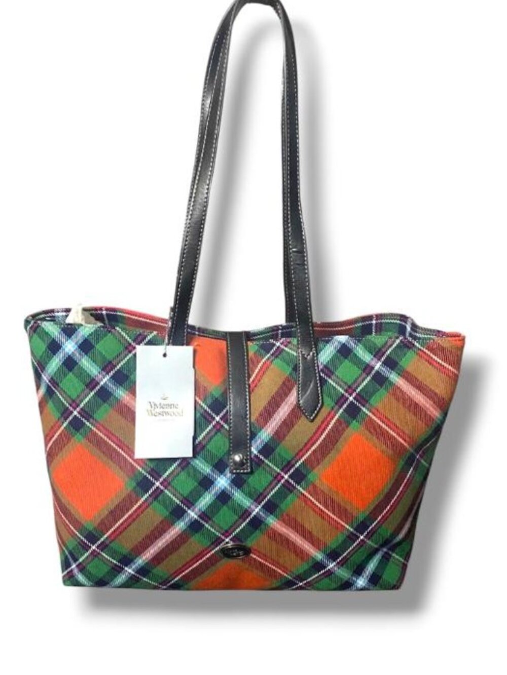 NWT - Vivienne Westwood Toulon Bag Wool Tartan Mac Oxford Tote